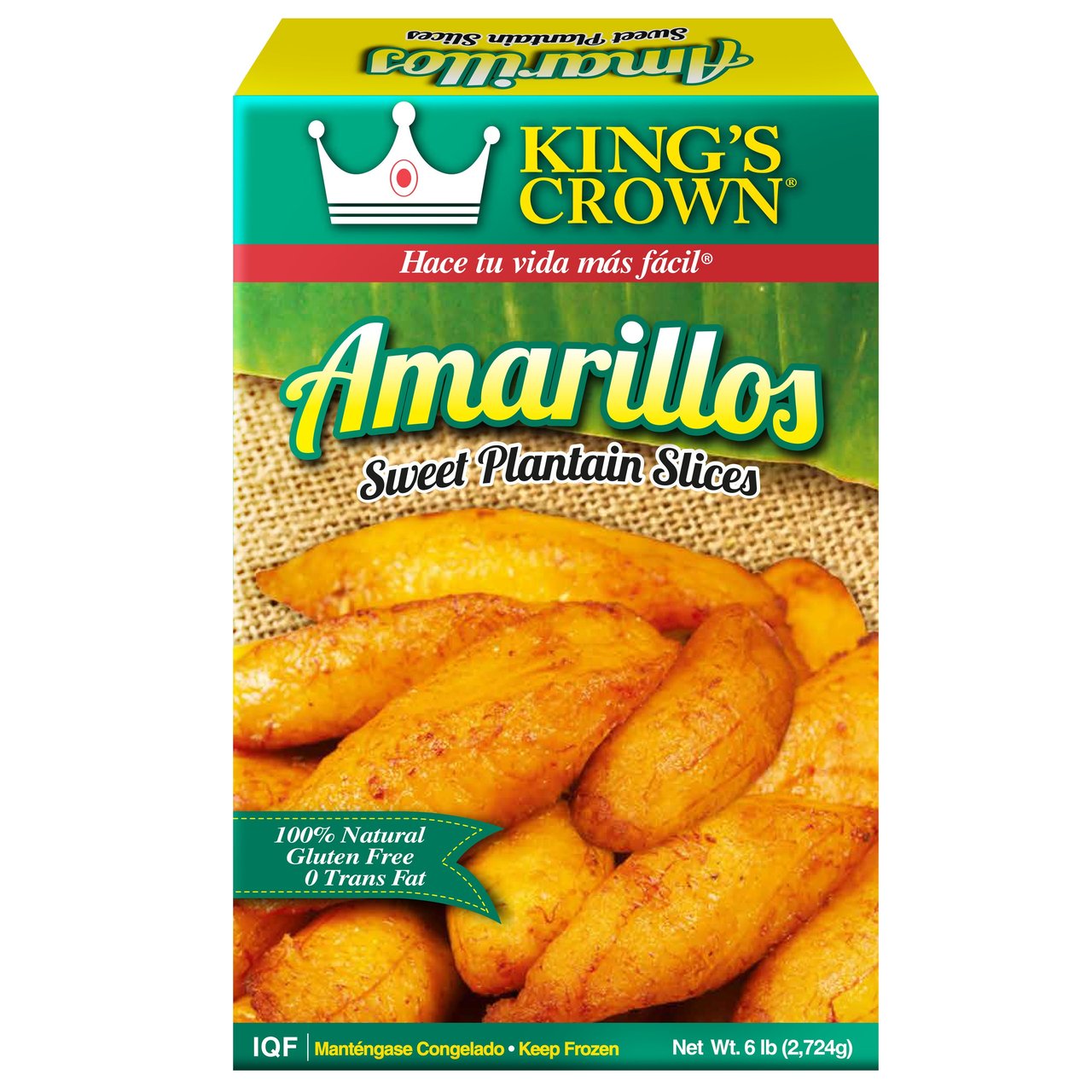 King's Crown Amarillos Sweet Plantain Slices 6 lb - Image 1