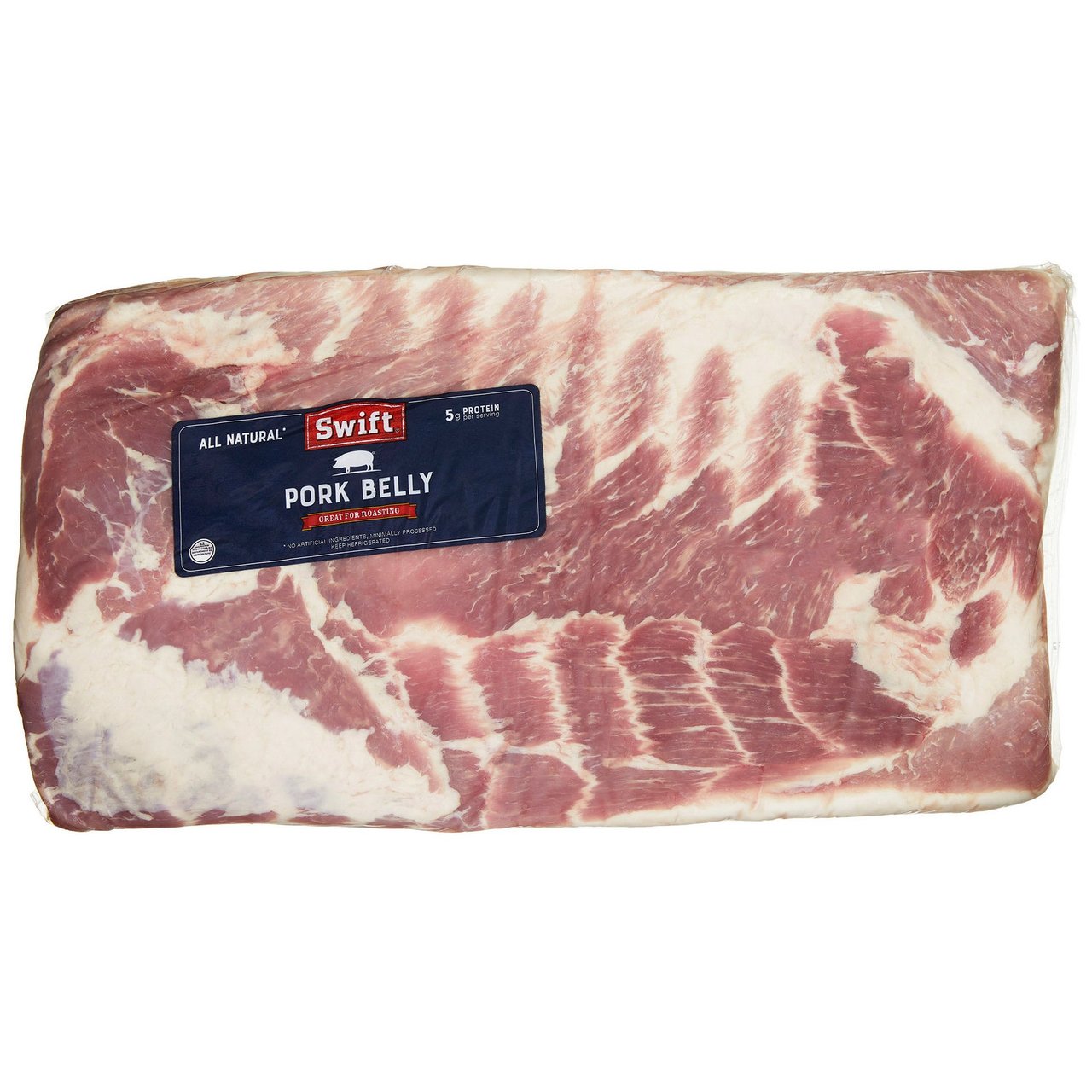 Swift Pork Belly Vacuum Packaged per lb
