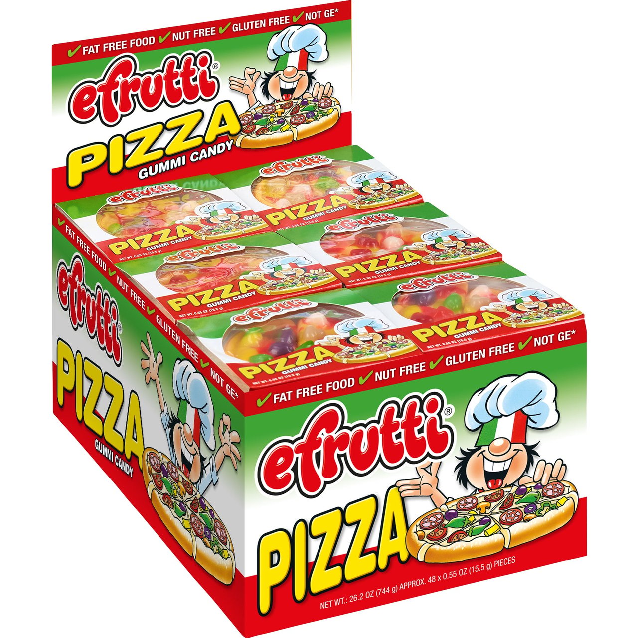 E. Frutti Gummi Pizza - 48 CT / 0.55 oz