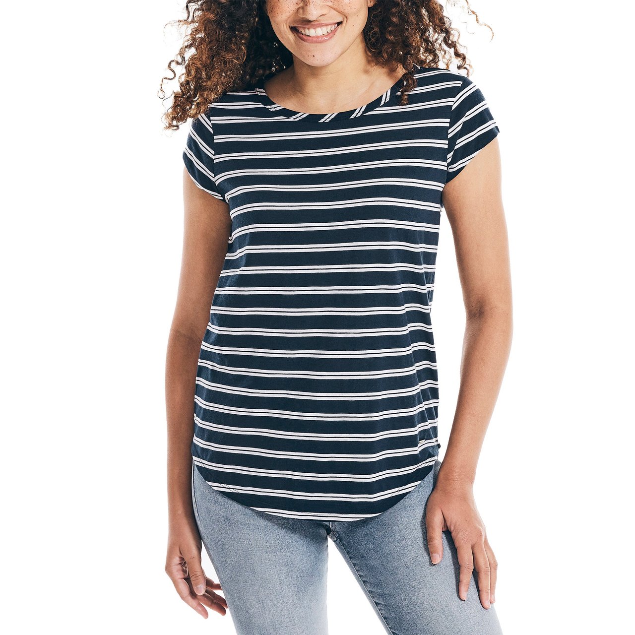 Nautica Ladies' Slub Tee - Image 1