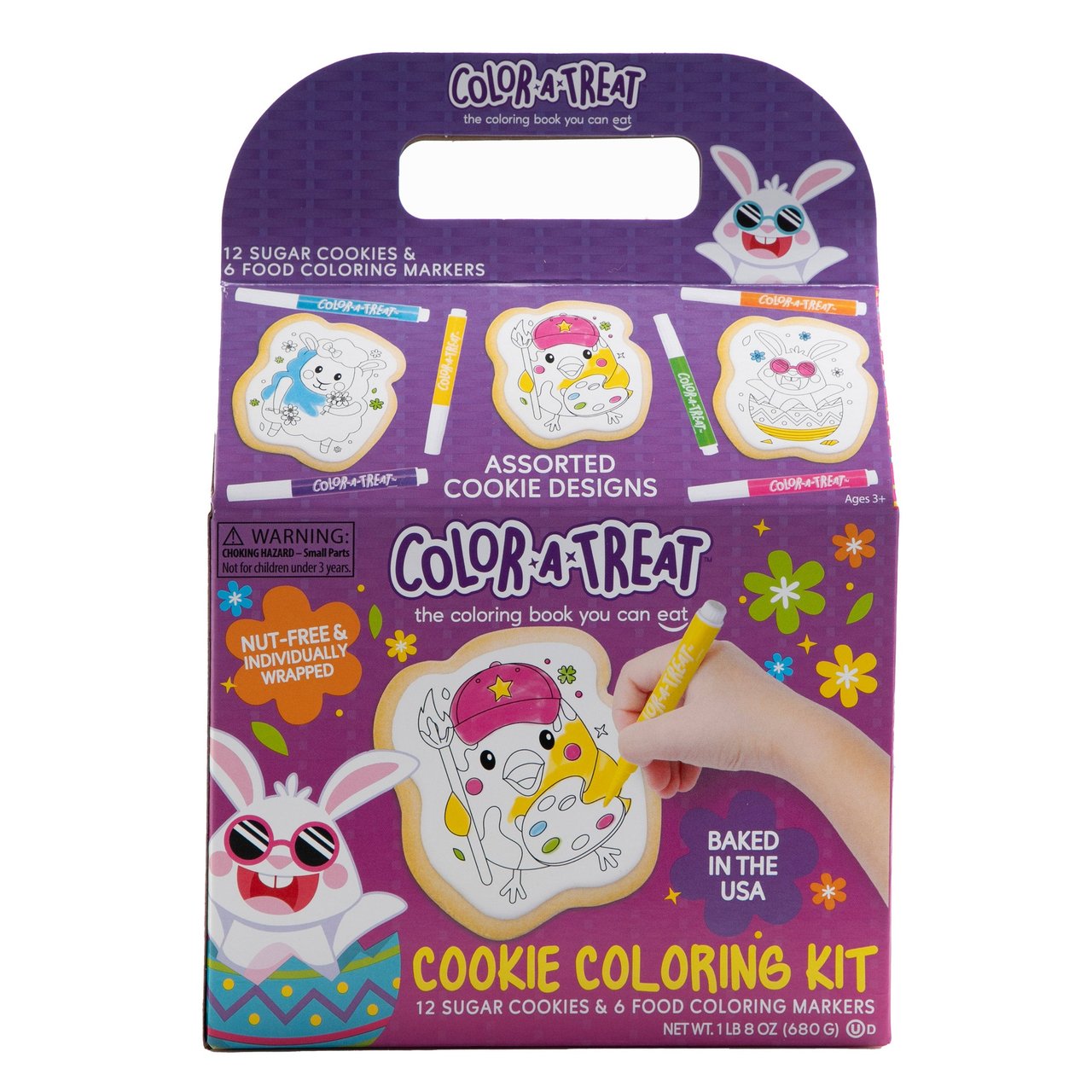 Corso's Cookies Color-A-Treat Easter Cookie Coloring Kit, 12 CT / 32 oz (2 lbs) - Image 1