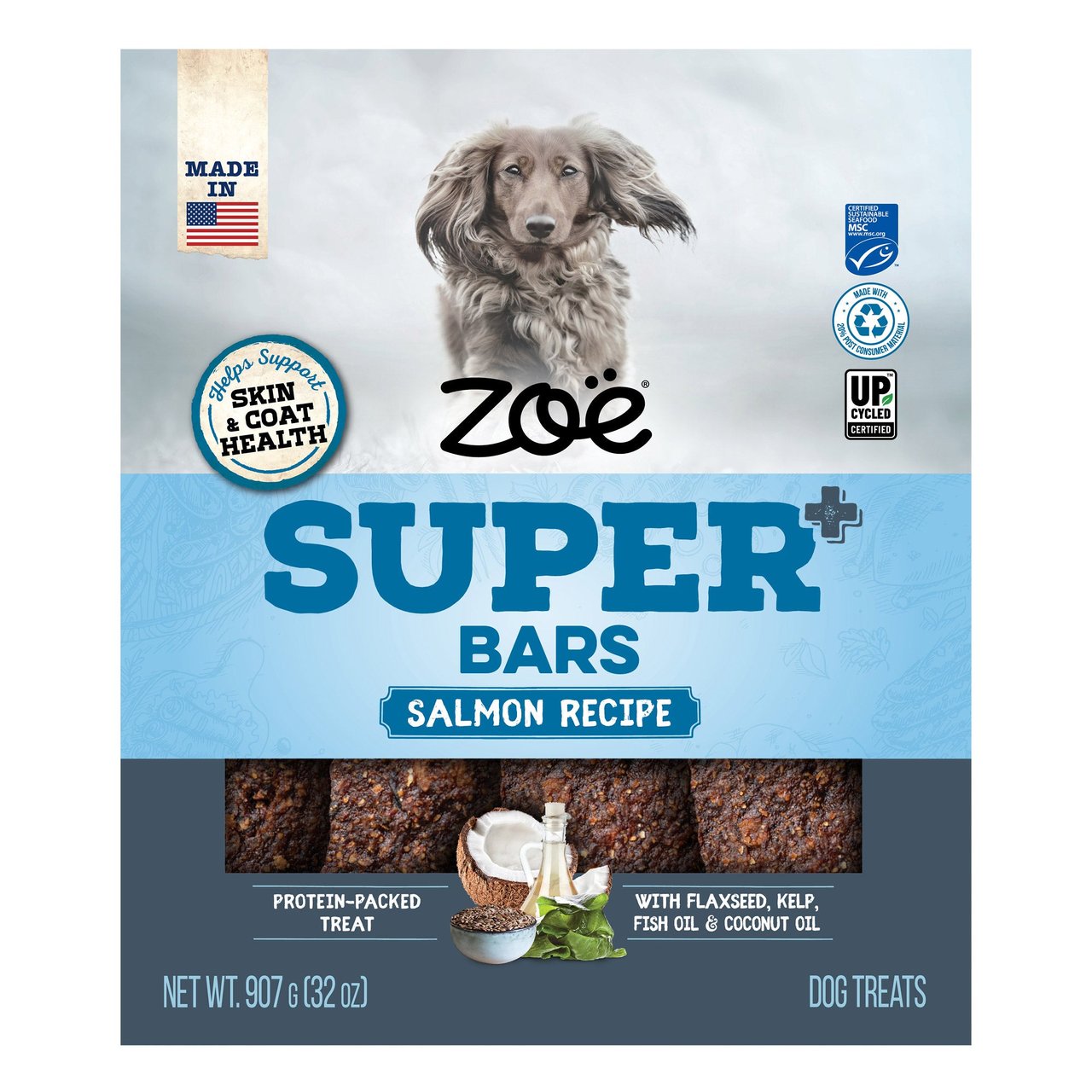 Zoë Super Bars Salmon Recipe Skin & Coat Support, 2 lbs - Image 1