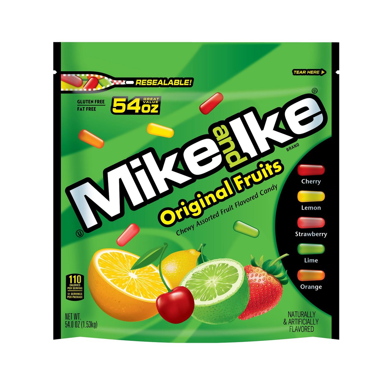 Mike and Ike Original Fruits 54 oz - Image 1