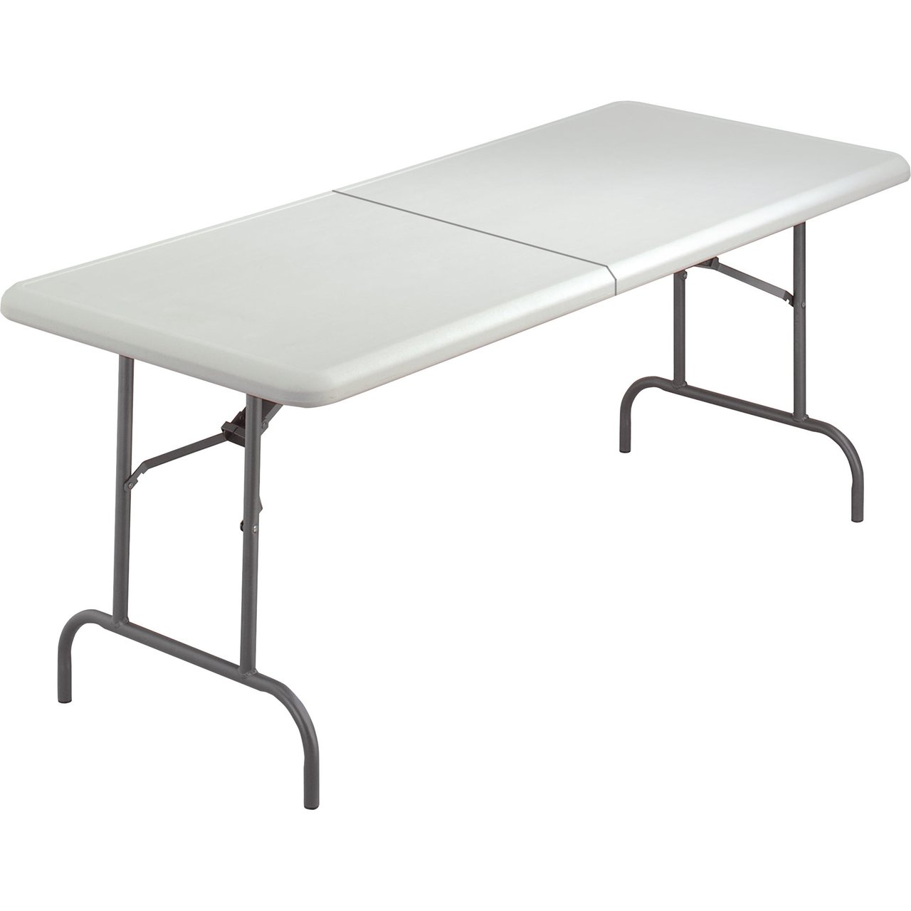 Iceberg IndestrucTable Too 60x30 Bifold Table ICE65453 Platinum - Image 1
