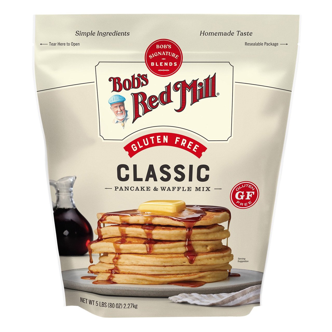 Bob's Red Mill Gluten Free Pancake & Waffle Mix, 80 oz - Image 1