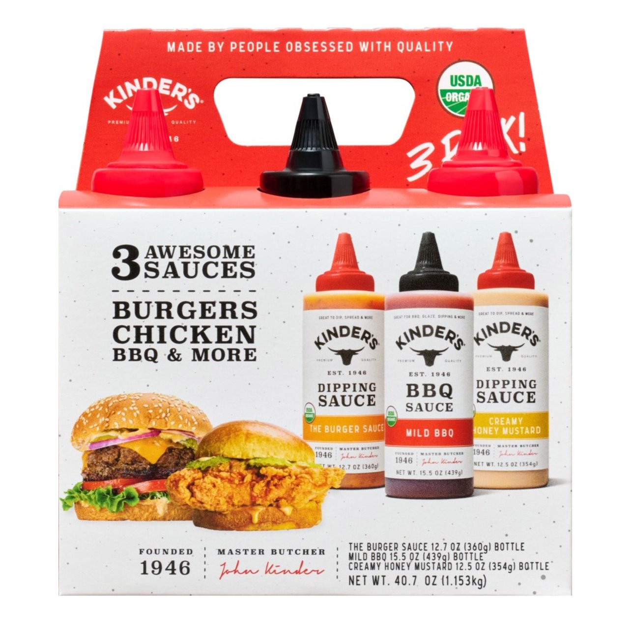 Organic Kinder's BBQ & More Variety 40.7 Ounces - Image 1