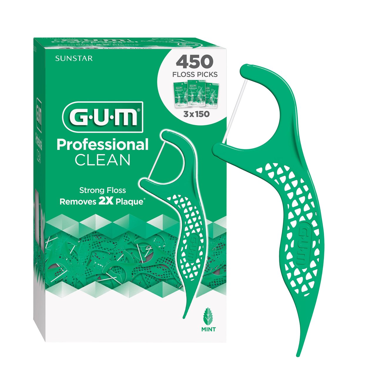 GUM ProClean Floss Picks 450 CT - Image 1