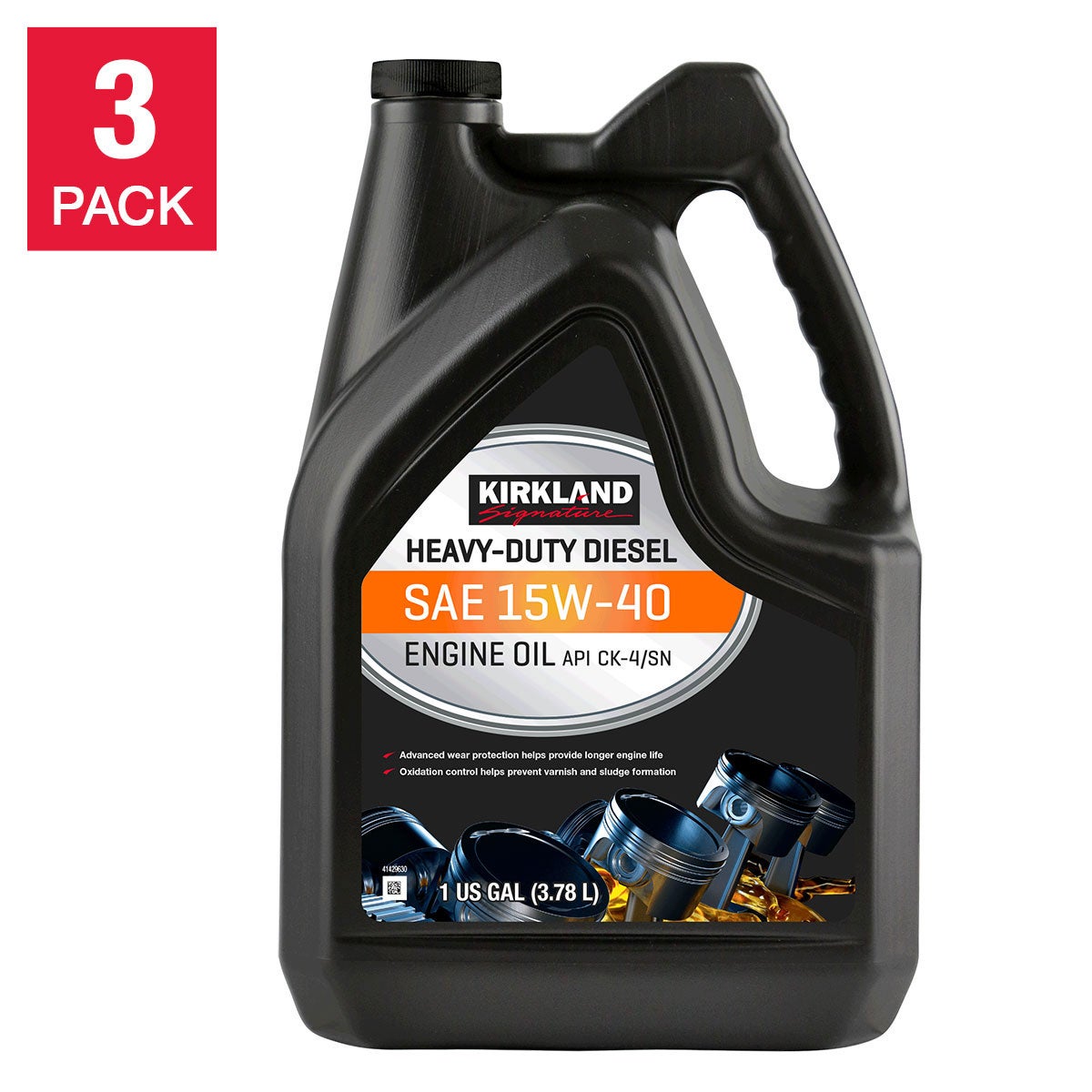 Kirkland Signature Heavy Duty Diesel 15W-40, 3/1 Gal - Image 1