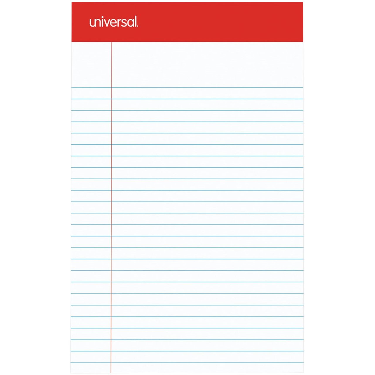 Universal Perforated Edge Ruled Writing Pads with Top Stub - Image 1