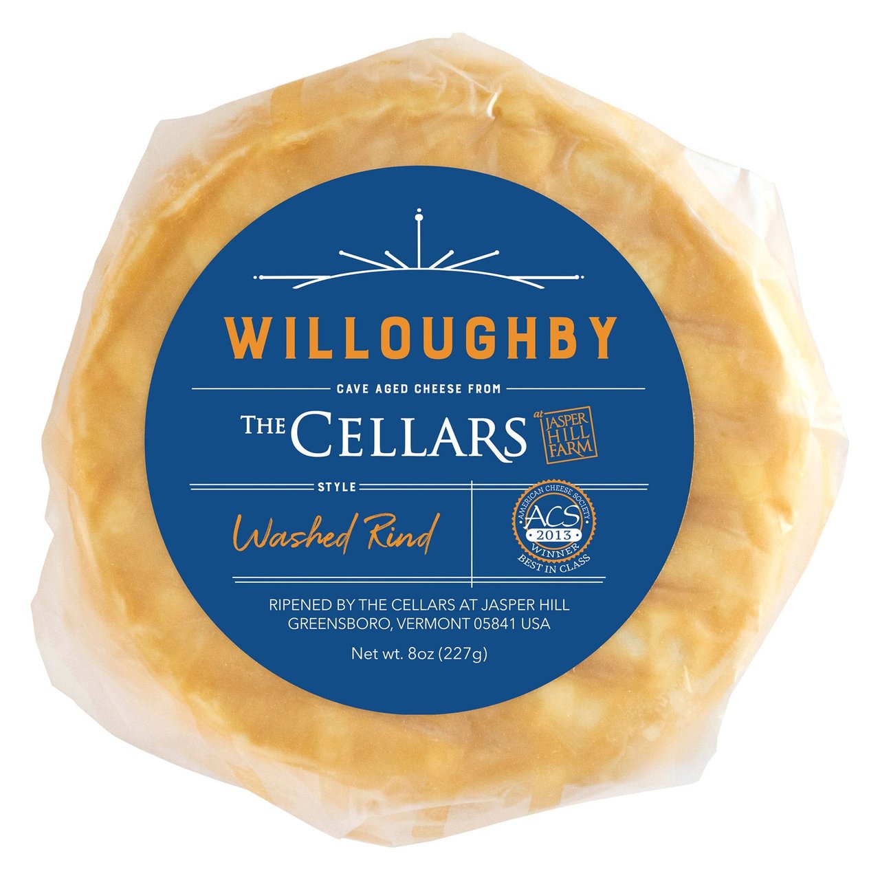 Jasper Hill Farm Willoughby Washed-Rind Cheese 8 oz - Image 1