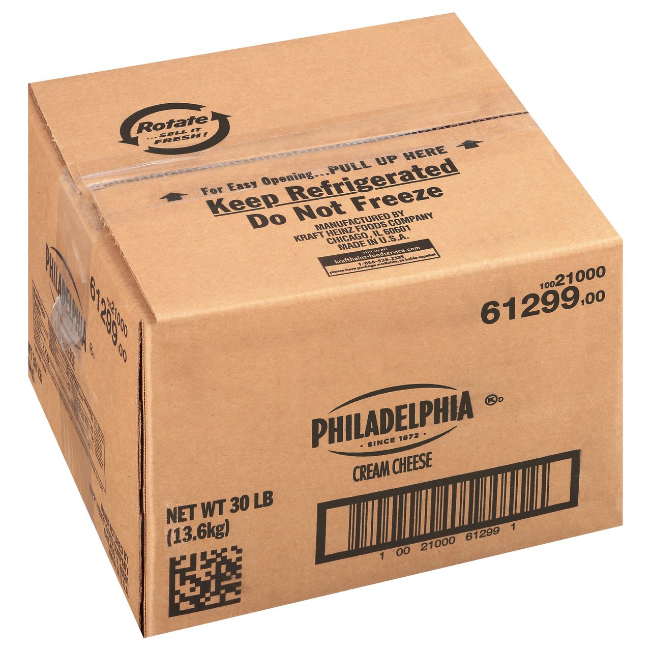 Philadelphia Cream Cheese, 30 lbs - Image 1