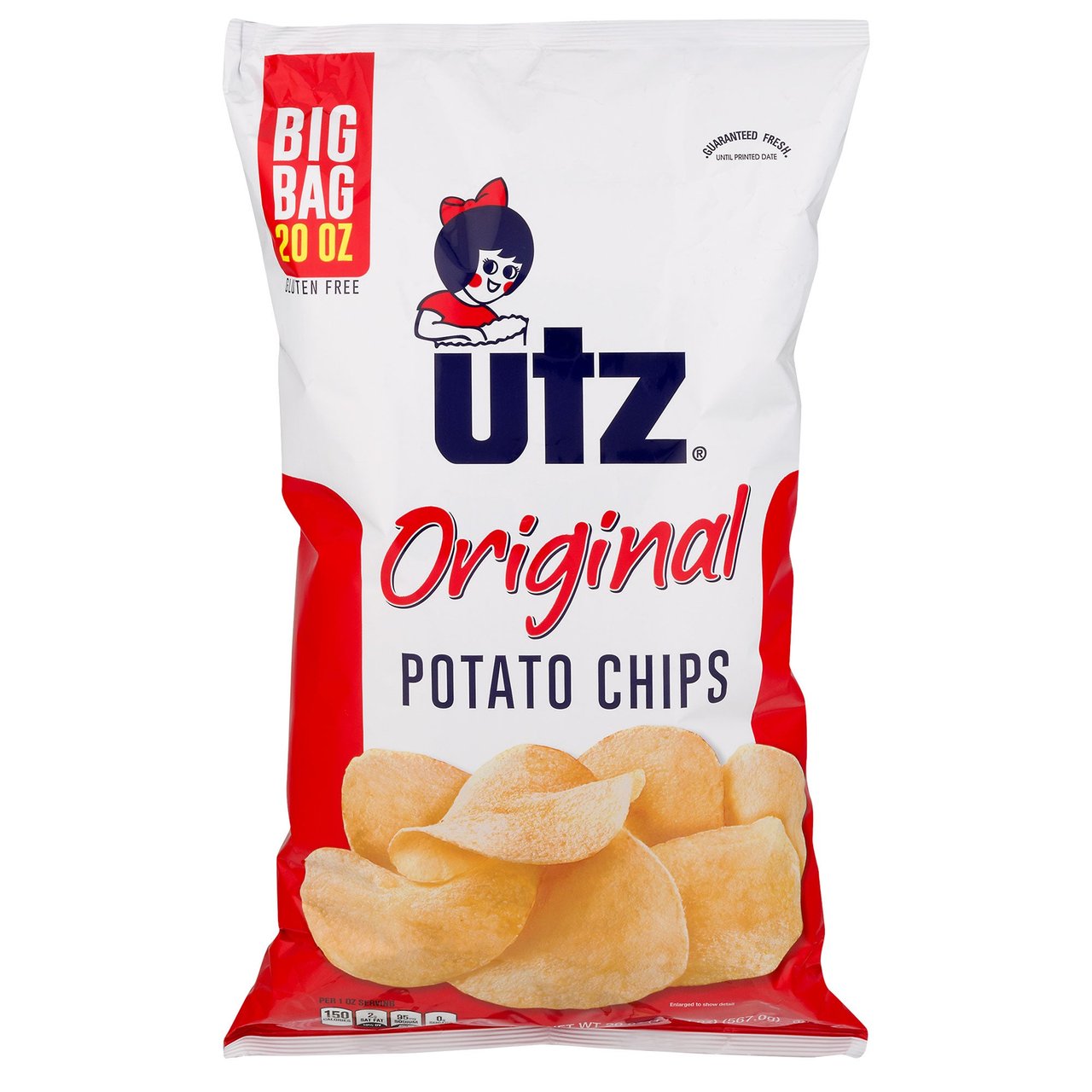 Utz Original Potato Chips 20 oz (1.25 lbs) - Image 1