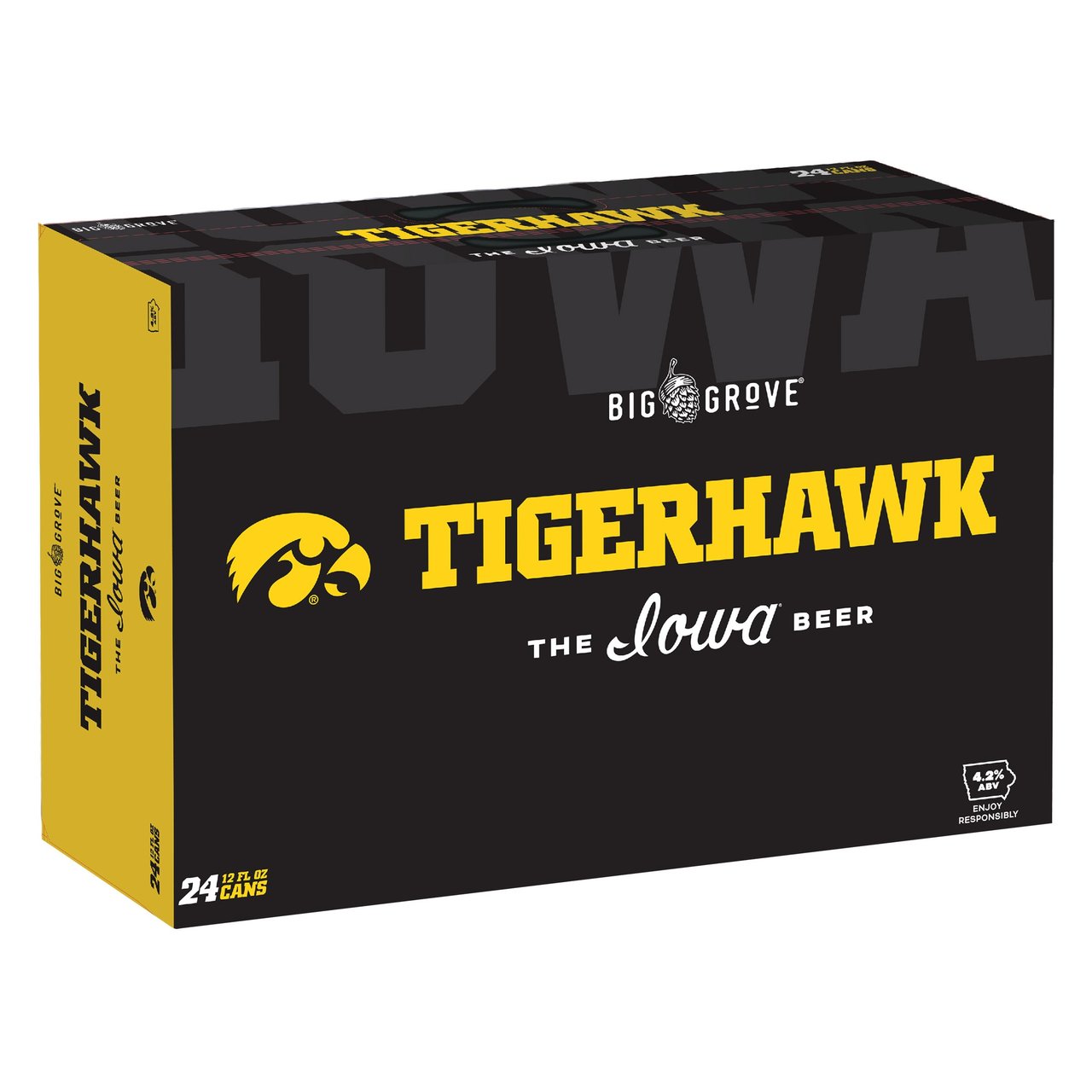 Big Grove Tigerhawk Light Lager 24/12 Ounce Cans