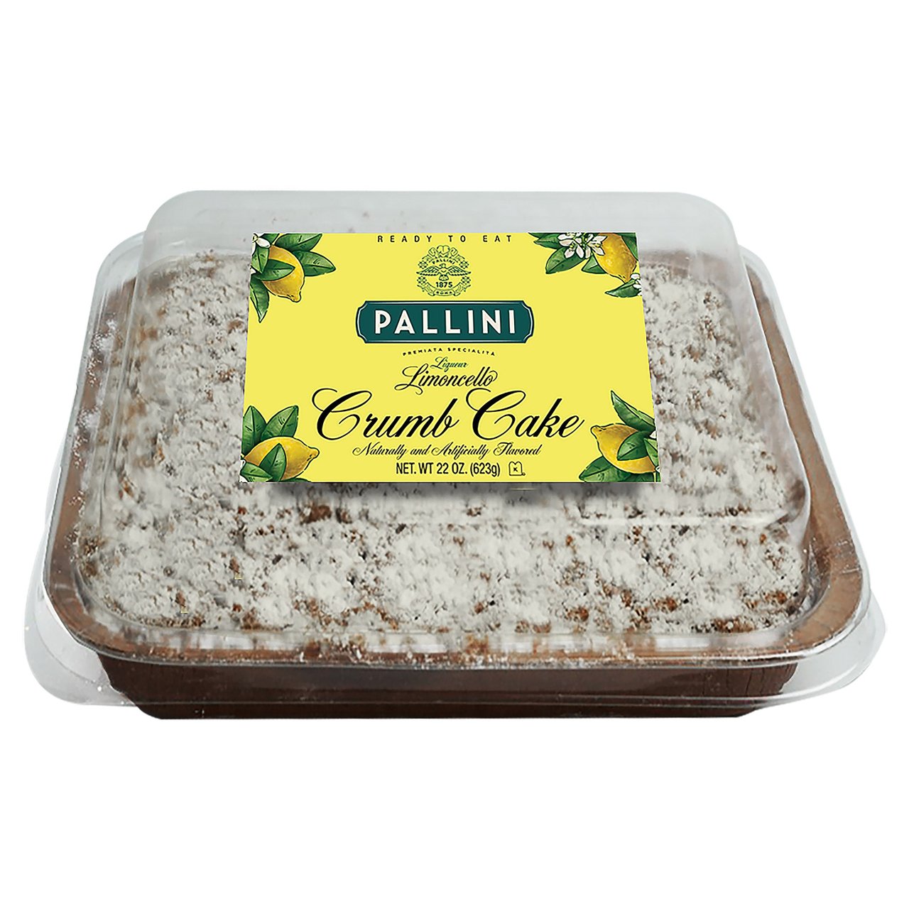Pallini Limoncello Crumb Cake, 22 oz (1.37 lbs)
