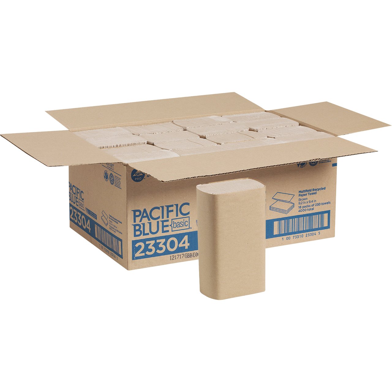 Envision by Georgia-Pacific Multifold Paper Towels, 250 Sheets, 16 Packs (4,000 Count) - Image 1