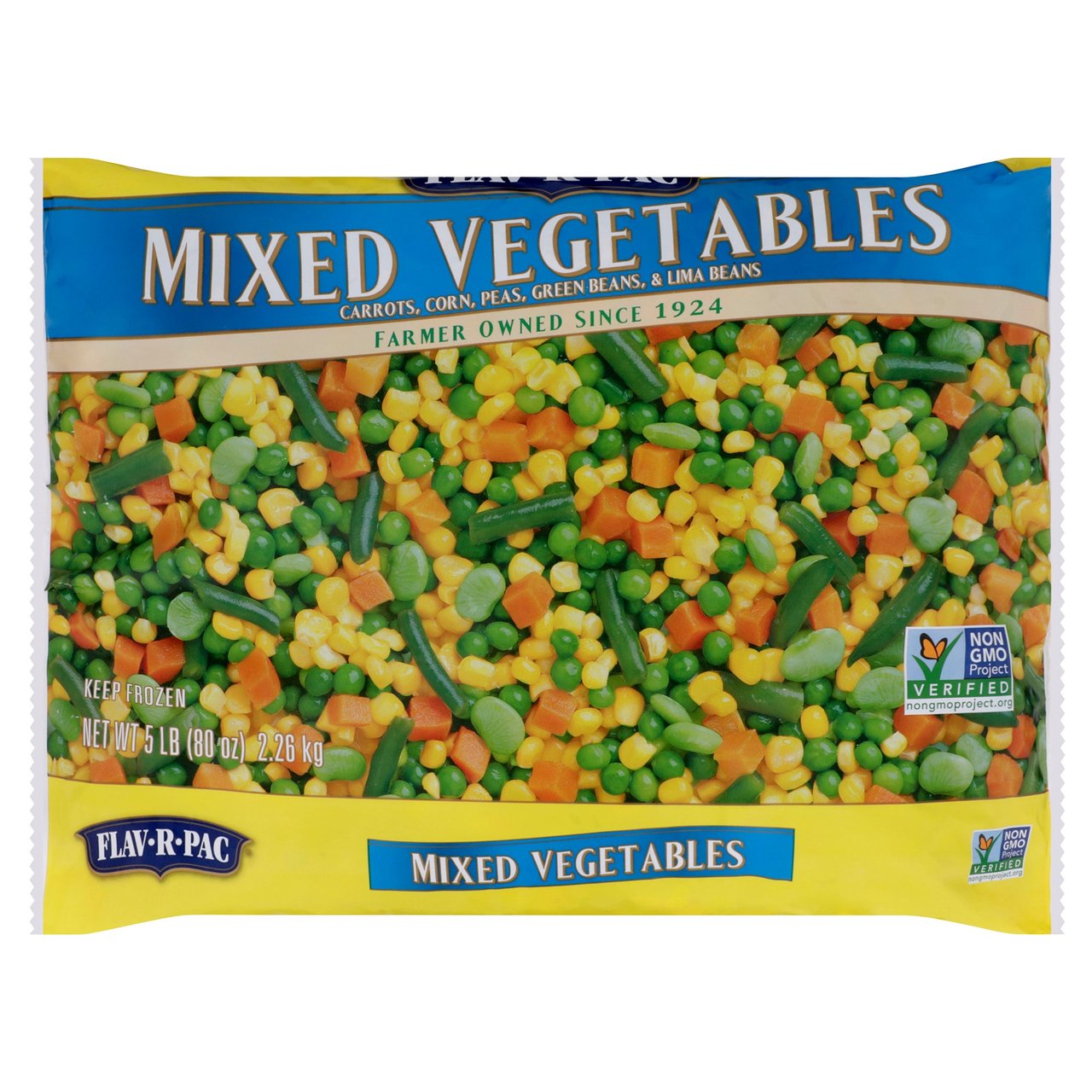 Flav-R-Pac Classic Mixed Vegetables 5 lb - Image 1