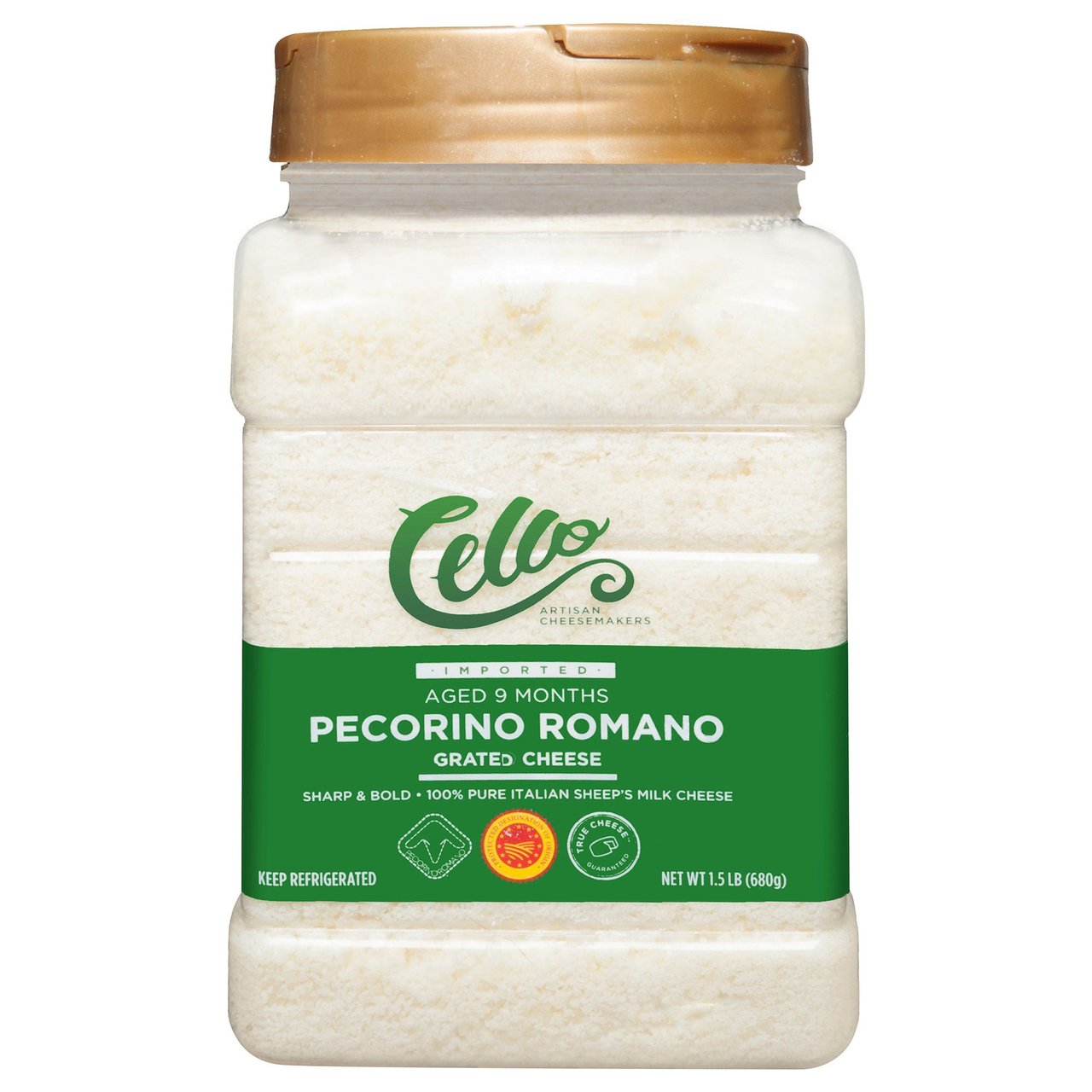 Cello Grated Pecorino Romano 24 oz (1.5 lbs) - Image 1