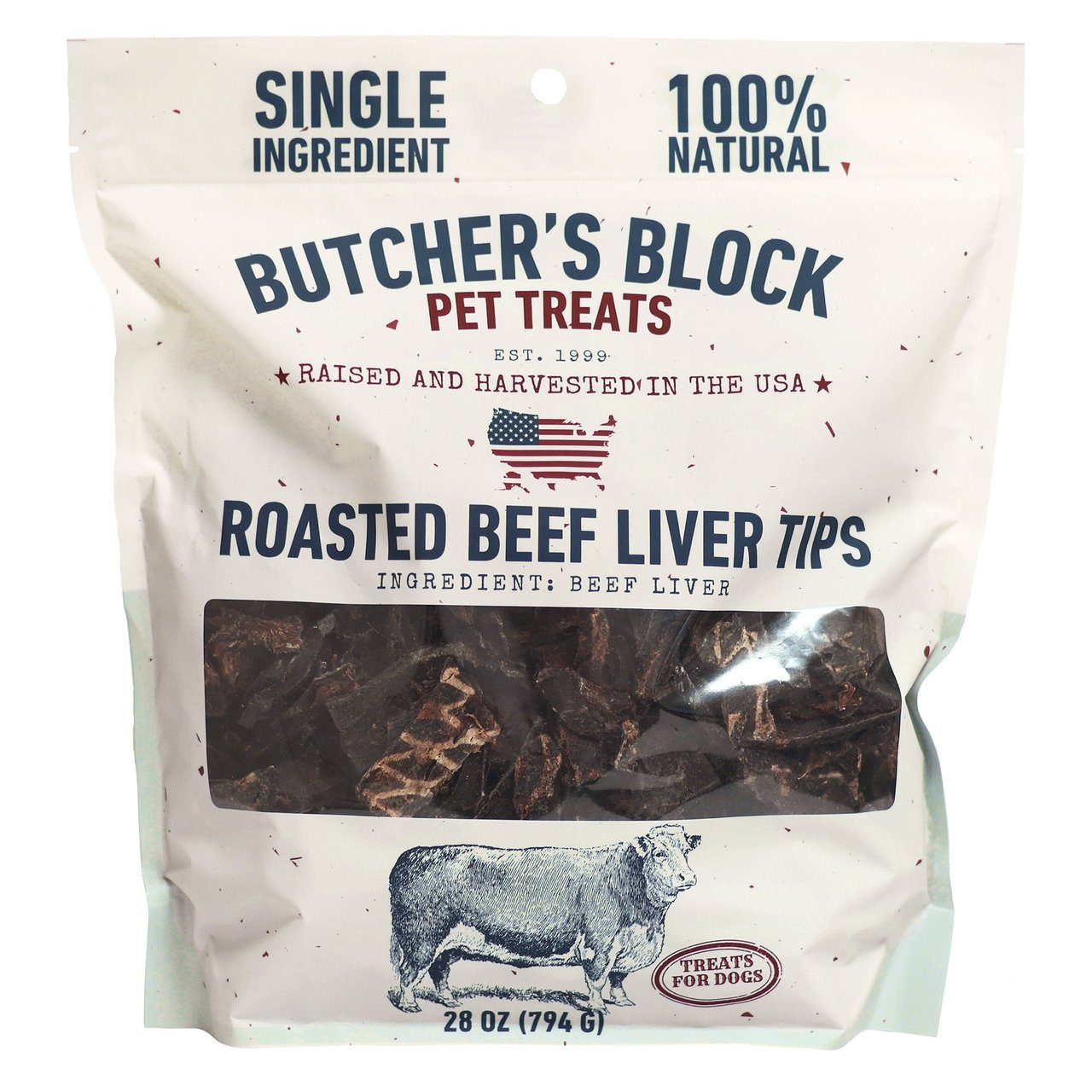 THE BUTCHERS BLOCK BEEF LIVER BITES 28 OZ - Image 1