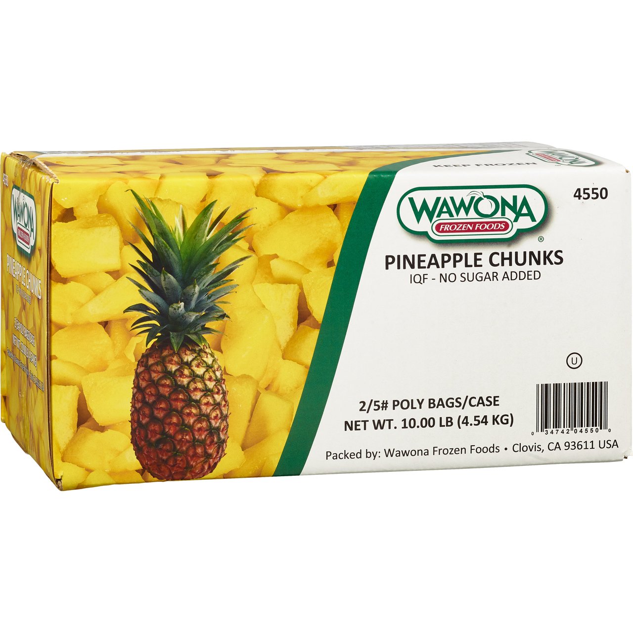Wawona Pineapple Chunks 2/5 lb Case Sale Only - Image 1
