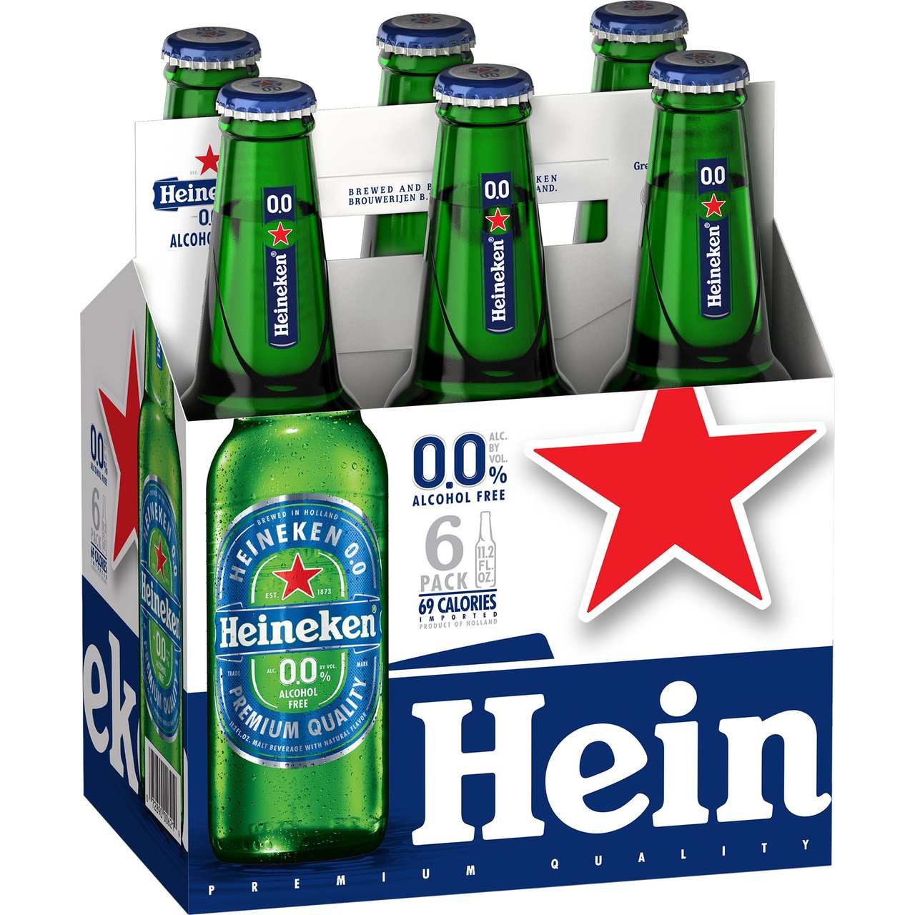 Heineken 0.0 Non-Alcoholic Beer 24/11.2 oz Bottles - Image 1
