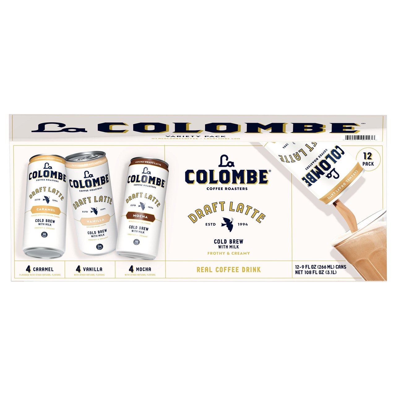 La Colombe Draft Latte Variety Pack, 12/9 Ounce Cans - Image 1