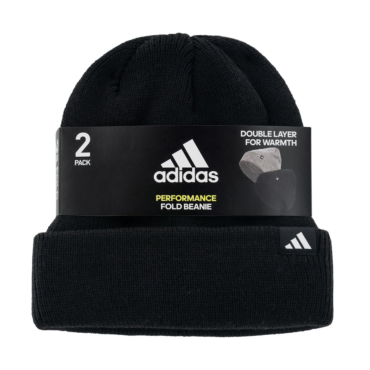 Adidas Unisex Fold Beanie 2-Pack - Image 1
