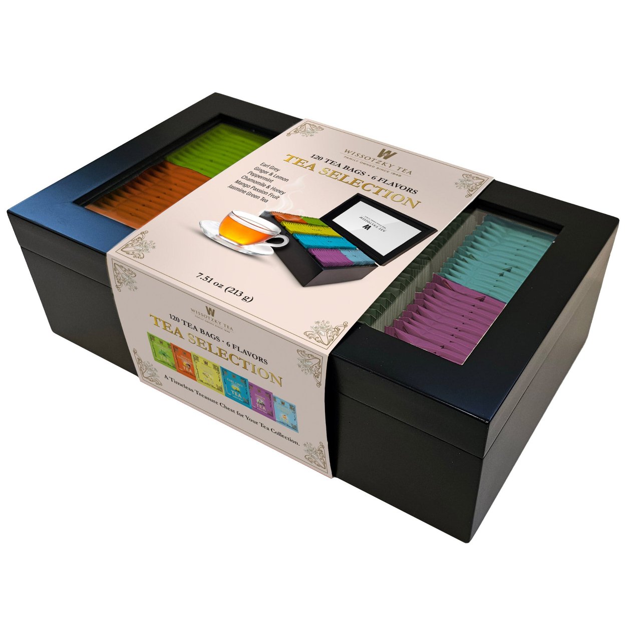 Tea Gift Chest 120 Count 8 Flavors - Image 1