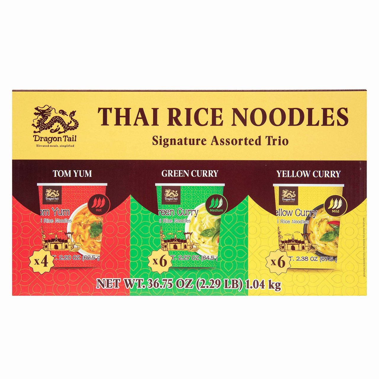 Dragon Tail Assorted Thai Rice Noodles 18 Count/38.09 oz - Image 1