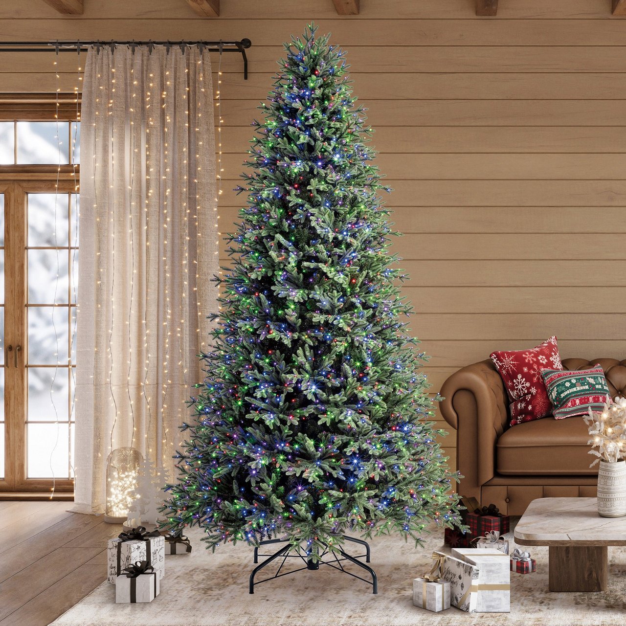 9' Pre-Lit Radiant Micro LED with Twinkle Christmas Tree - Image 1