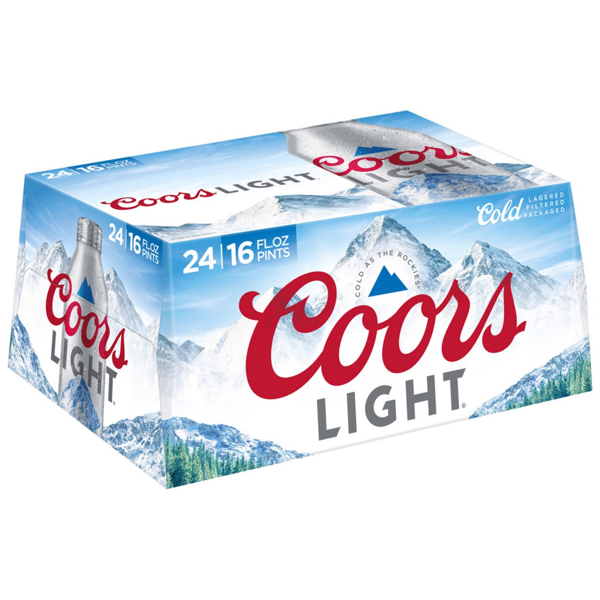 Coors Light American Lager 24/16 oz Aluminum Bottle