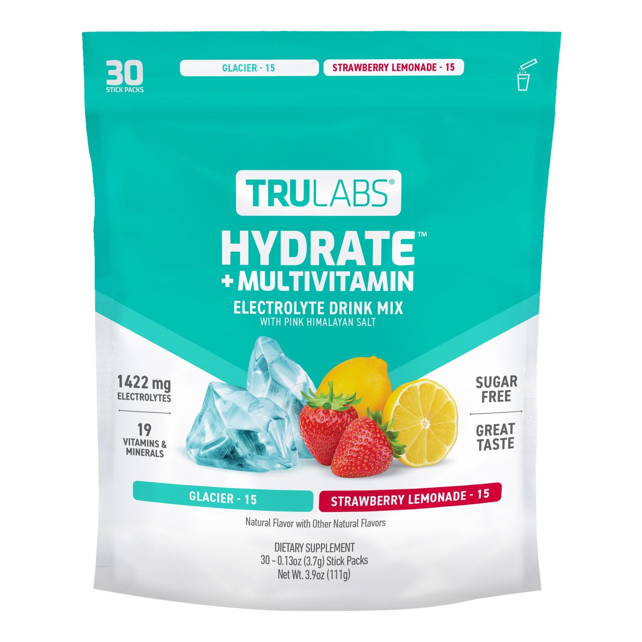 TruLabs Hydrate + Multivitamin Variety Pack, 30 Count - Image 1