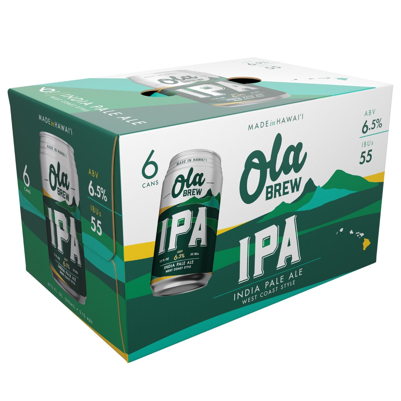 Ola Brew India Pale Ale 6/12 oz Cans - Image 1