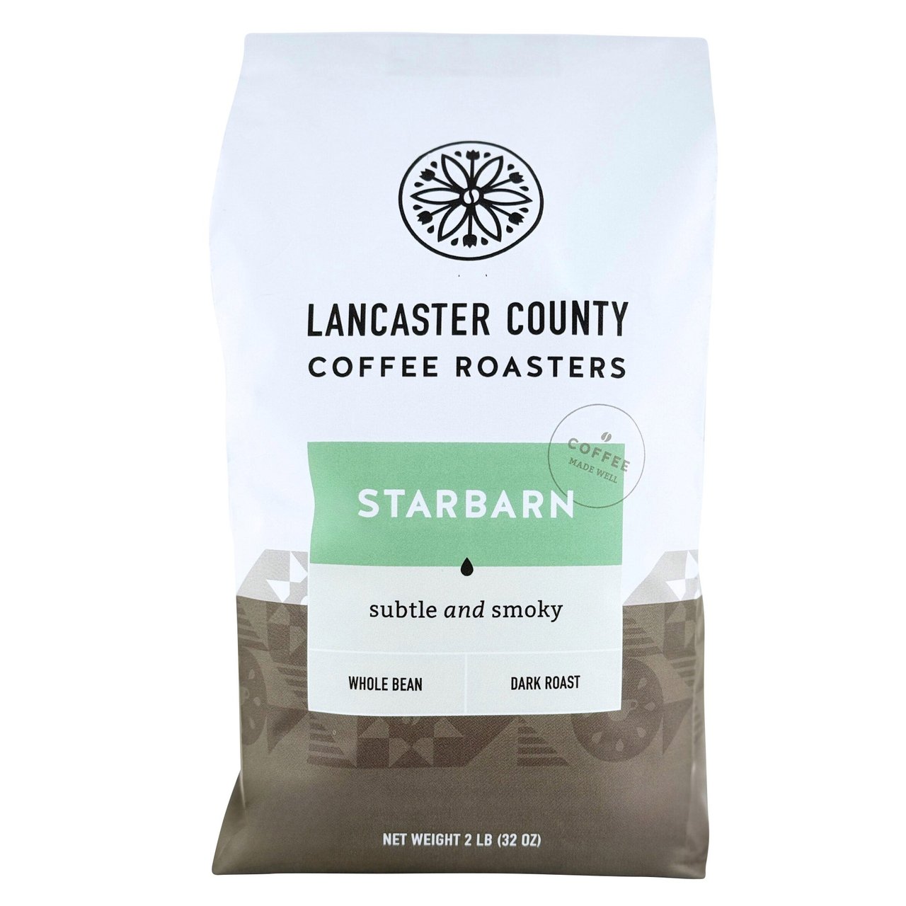 Lancaster County Whole Bean Coffee, 32 oz (2 lbs) - Image 1