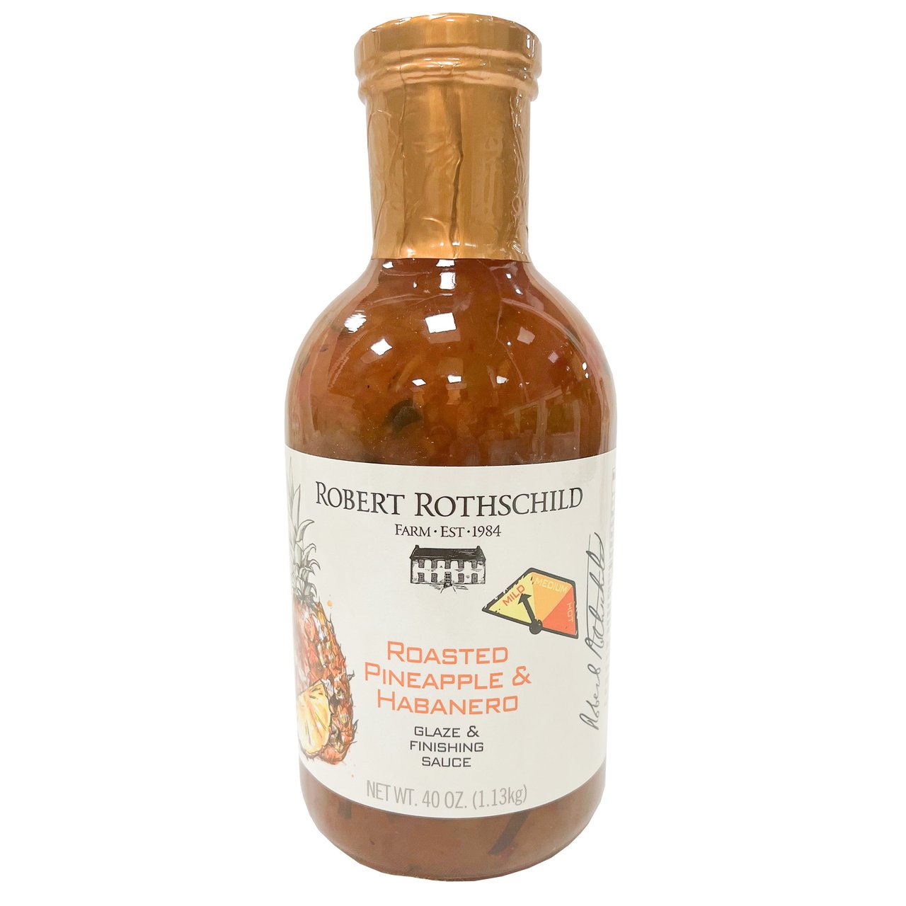 Robert Rothschild Pineapple Habanero Sauce 40 Ounce Bottle - Image 1