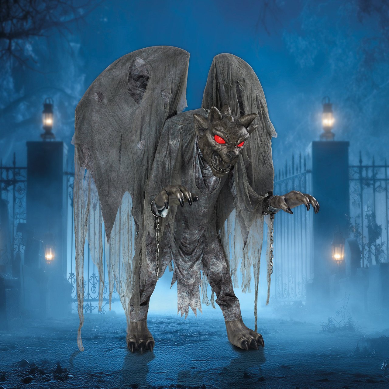 7.3' ANIMATED GARGOYLE WITH LED EYES - Image 1