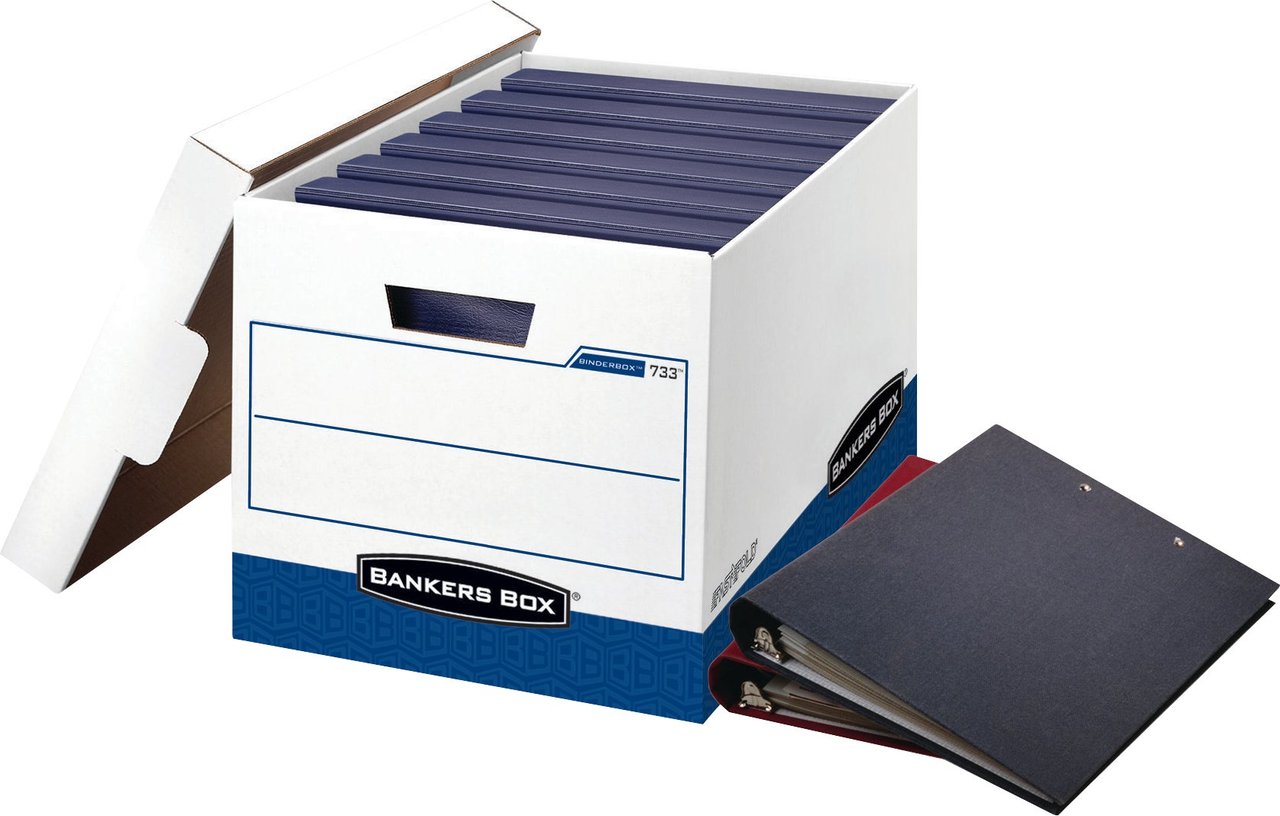 Bankers Box STOR/FILE Storage Boxes, 12-Pack