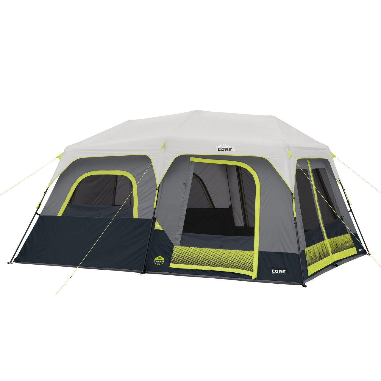 CORE 10-Person Lighted Instant Cabin Tent - Image 1