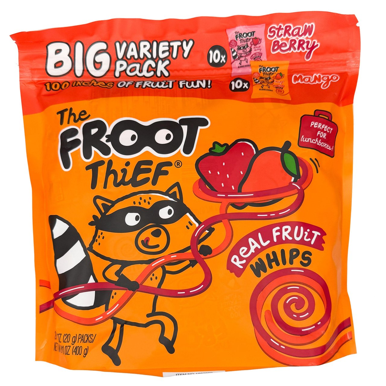 The Froot Thief Strawberry/Mango Fruit Whips 20 CT/0.7 oz (0.88 lb) - Image 1