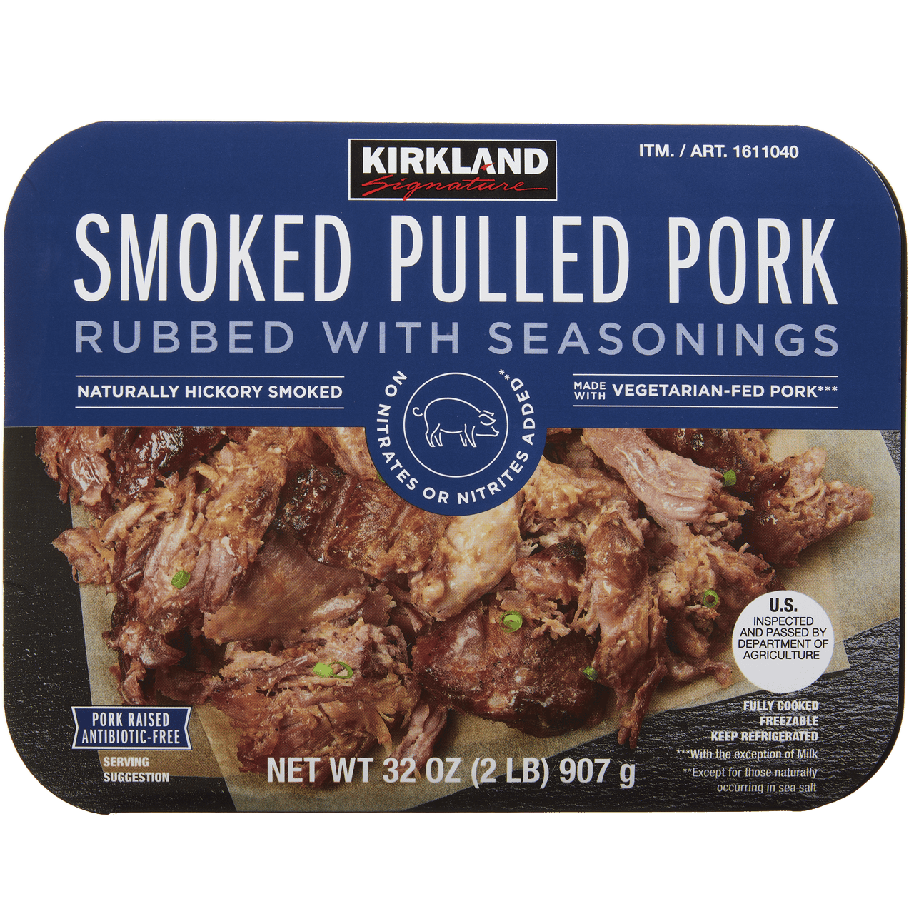 Kirkland Signature Smoked Pulled Pork 2 lbs - Image 1