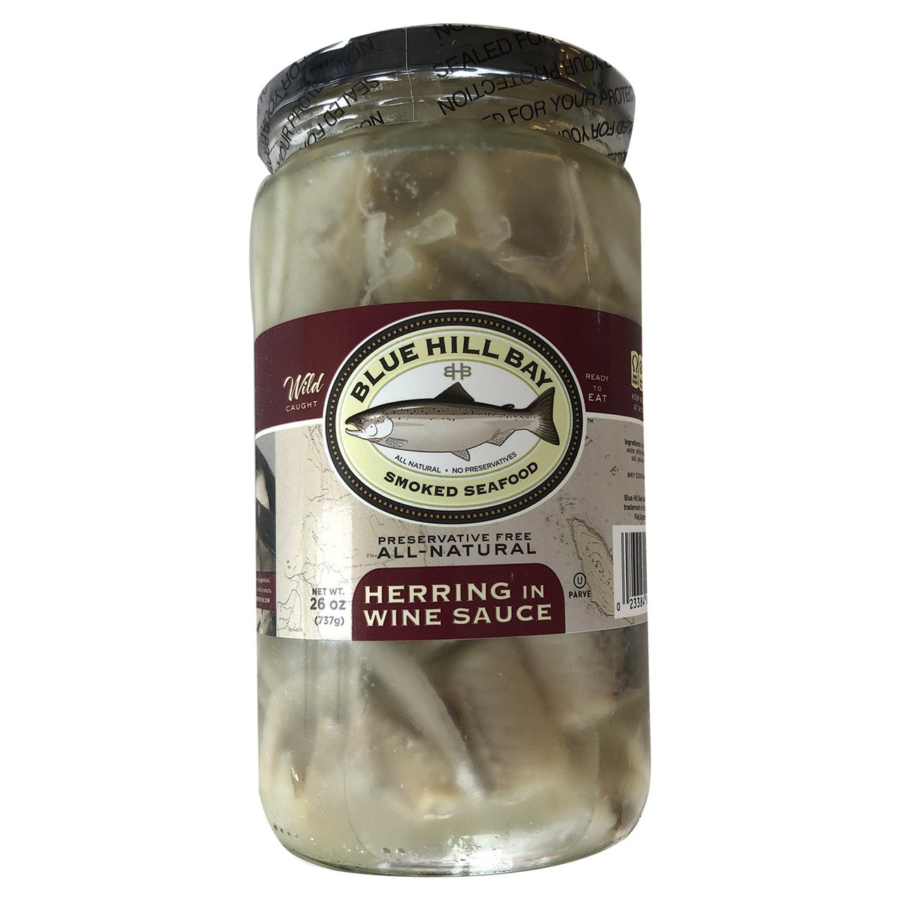 Blue Hill Bay Herring in Wine Sauce 26 Ounces - Image 1