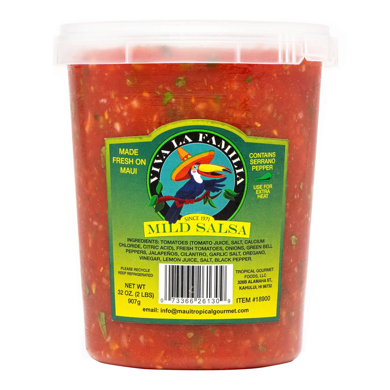 Viva La Familia Maui Salsa Net Wt 2 lb - Image 1