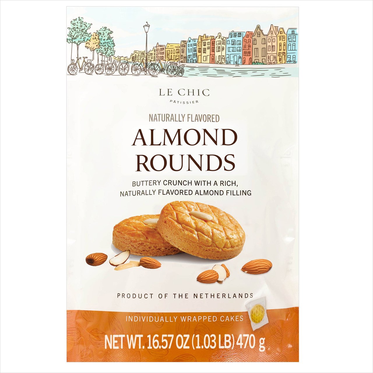 Le Chic Almond Rounds 16.57 Ounces - Image 1