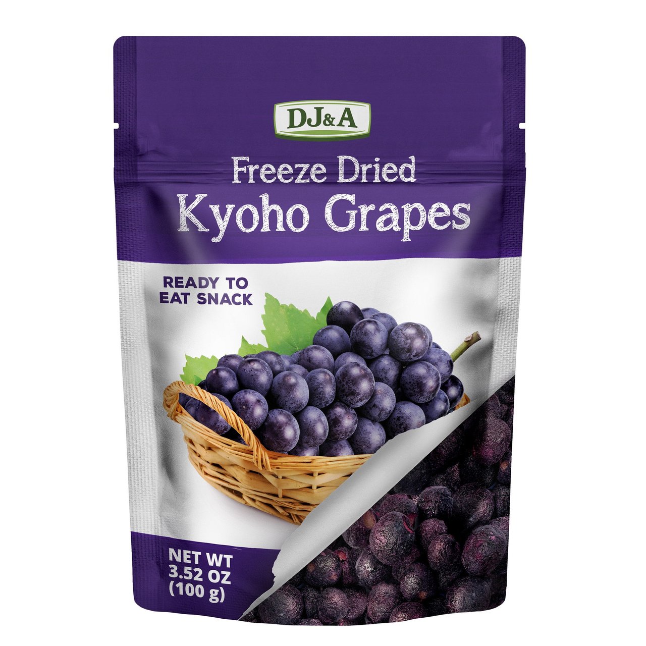 DJ&A Freeze Dried Kyoho Grapes 3.5 oz - Image 1