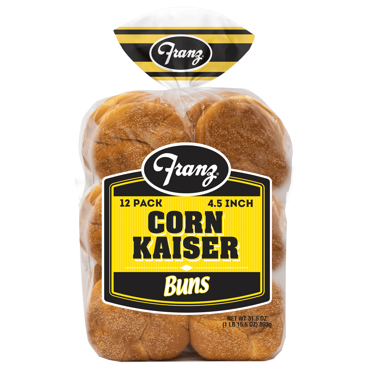 Franz Big Loaf 4.5" Corn Kaiser Buns, 12 CT - Image 1