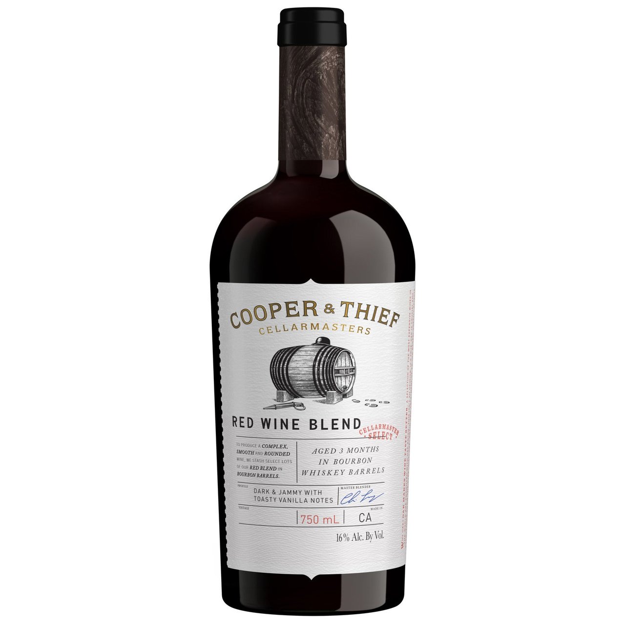Cooper & Thief Bourbon Barrel Aged Red Blend California 750ML - Image 1