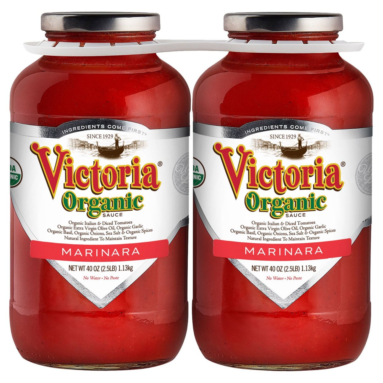 Victoria Organic Marinara Sauce, 2/40 oz - Image 1
