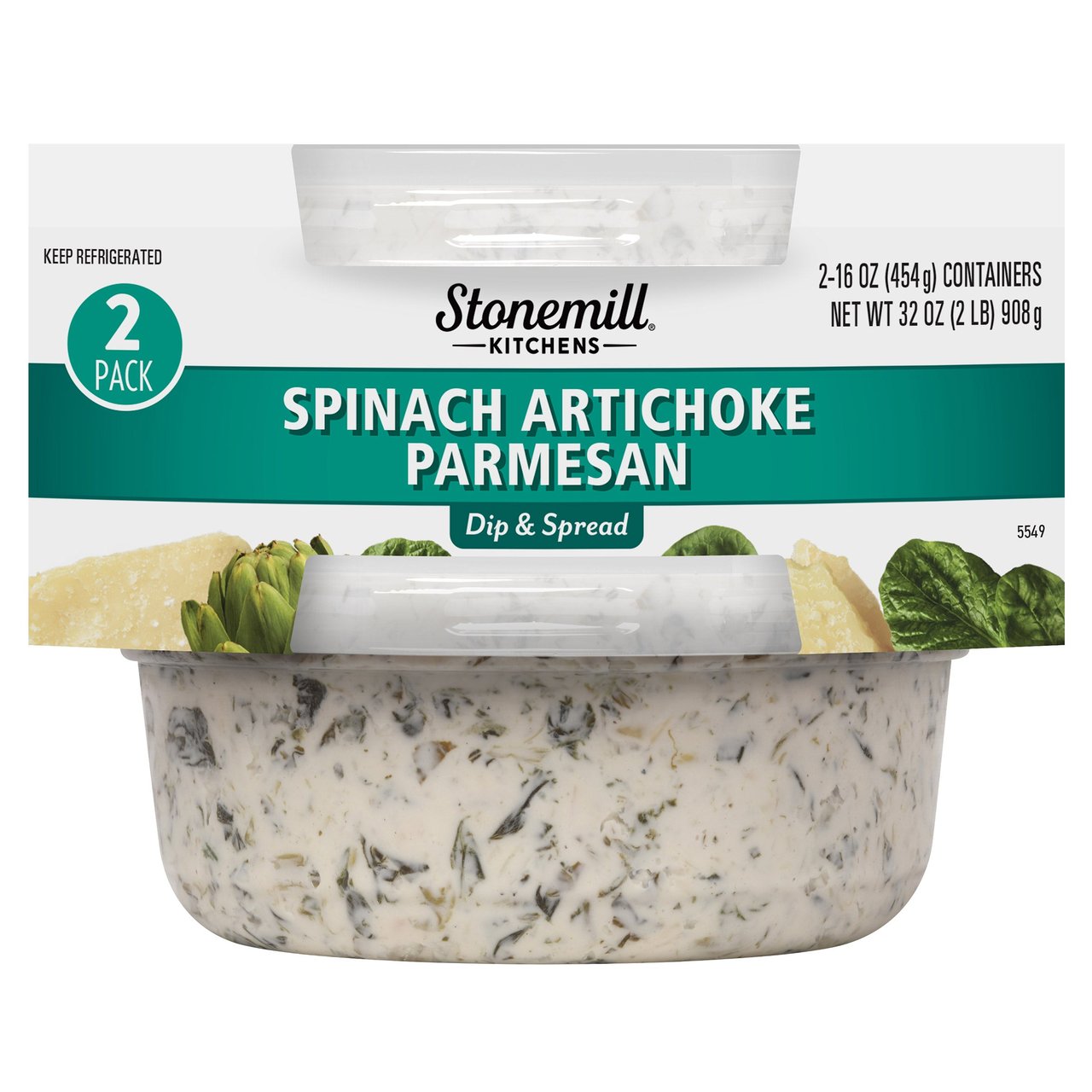 Stonemill Kitchens Spinach Artichoke Dip 2/16 oz - Image 1