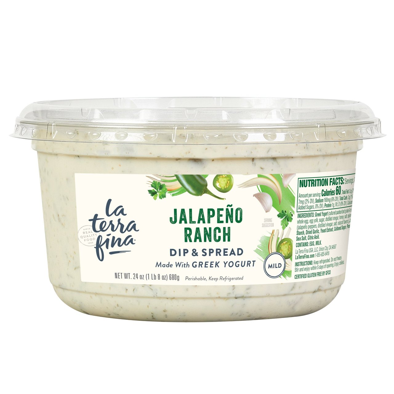 La Terra Fina Jalapeño Ranch Dip & Spread 24 oz - Image 1