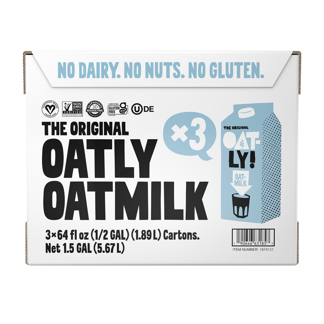 Oatly Oatmilk, Original, 3/64 fl oz - Image 1