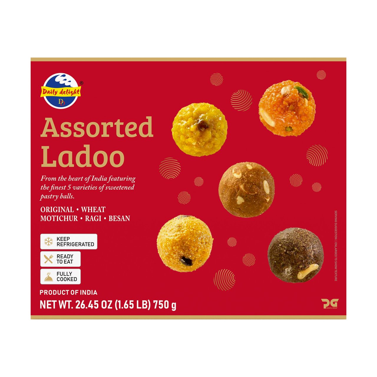Daily Delight Assorted Ladoo 26.45 Ounces - Image 1